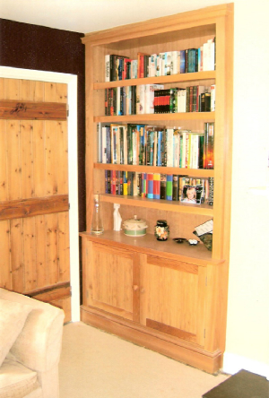 Fitted Oak Bookcase